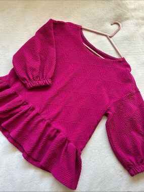 Anthropologie Maeve 'Mikayla' Ruffle Peplum Top
